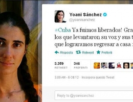Cuba, libre Yoani Sánchez  dopo 30 ore